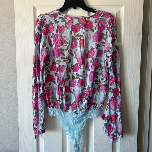 Free People Everything’s Rosy Bodysuit - Picture 4 of 6
